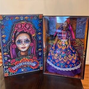 Barbie Día de Muertos Doll with Colorful Dress